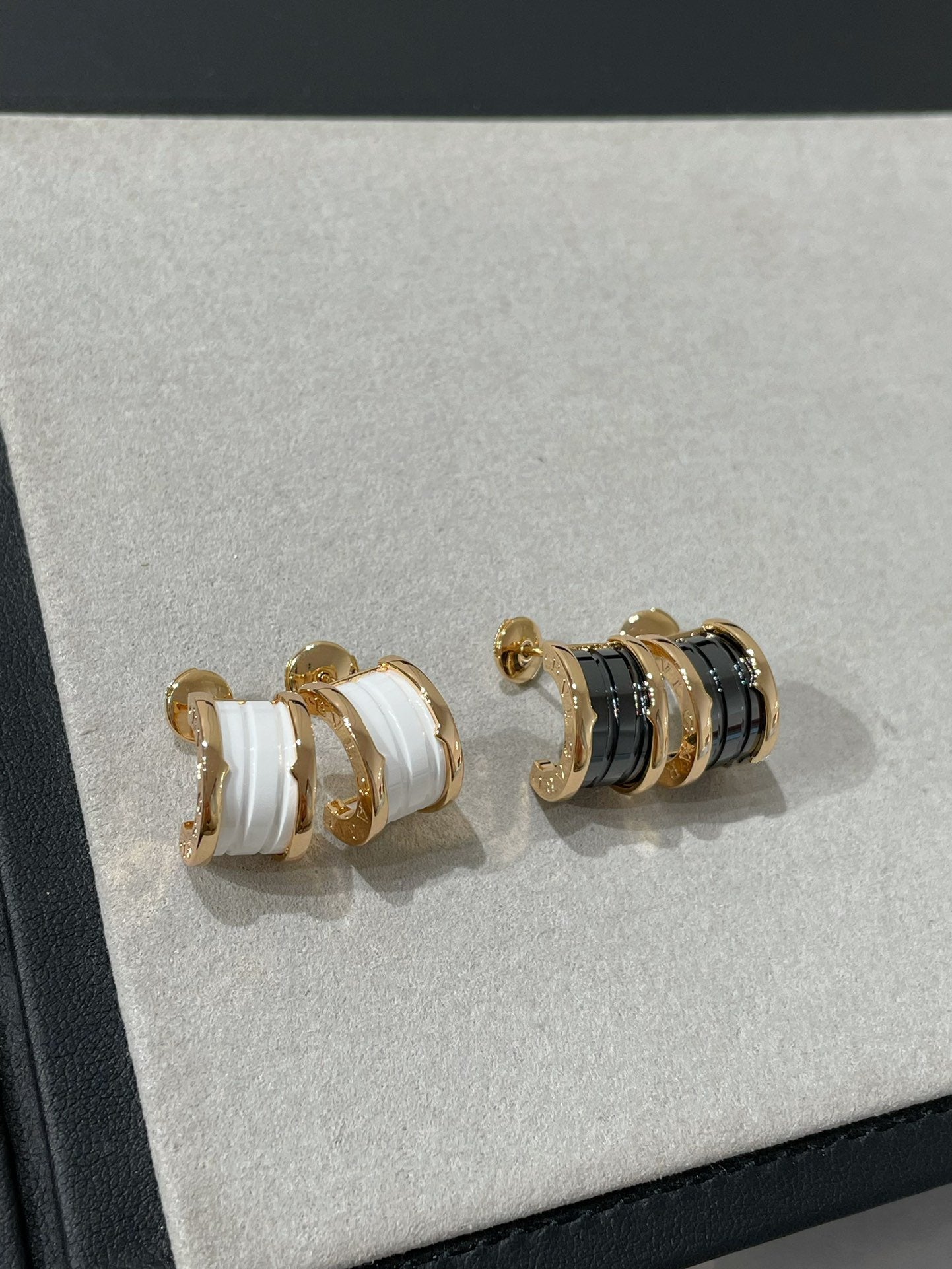 [ECHO ]ZERO 1 PINK GOLD CERAMIC EARRINGS