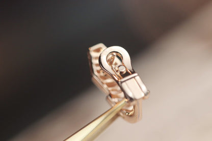 [ECHO ]SERPENT PINK GOLD DIAMOND EARRINGS