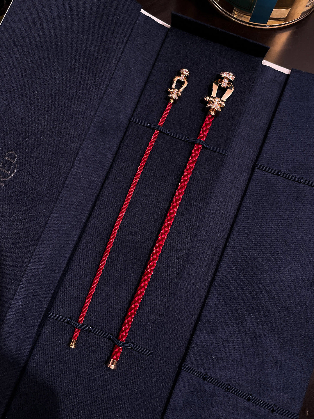 [ECHO ]FORCE 10 HALF DIAMOND PINK GOLD RED CORDERI LARGE AND MEDIUM MODEL