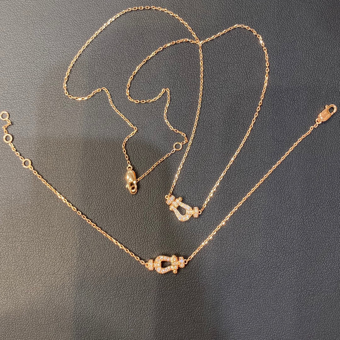 [ECHO ]FORCE 10 DIAMOND PINK GOLD NECKLACE MINI MODEL