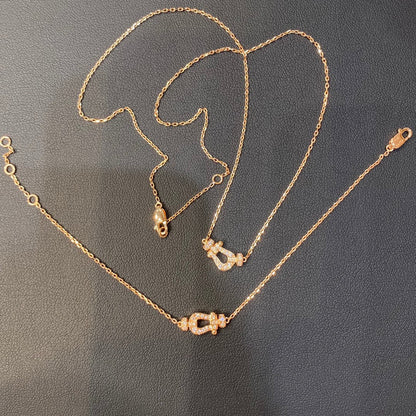 [ECHO ]FORCE 10 DIAMOND PINK GOLD NECKLACE MINI MODEL