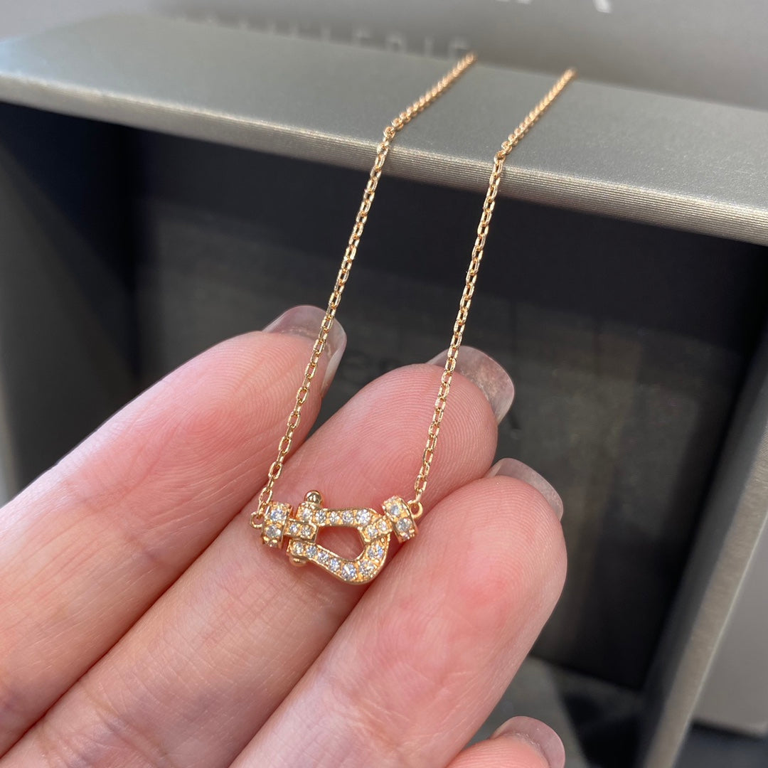 [ECHO ]FORCE 10 DIAMOND PINK GOLD NECKLACE MINI MODEL