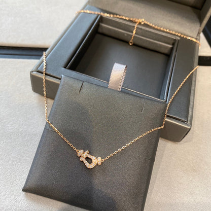 [ECHO ]FORCE 10 DIAMOND PINK GOLD NECKLACE MINI MODEL