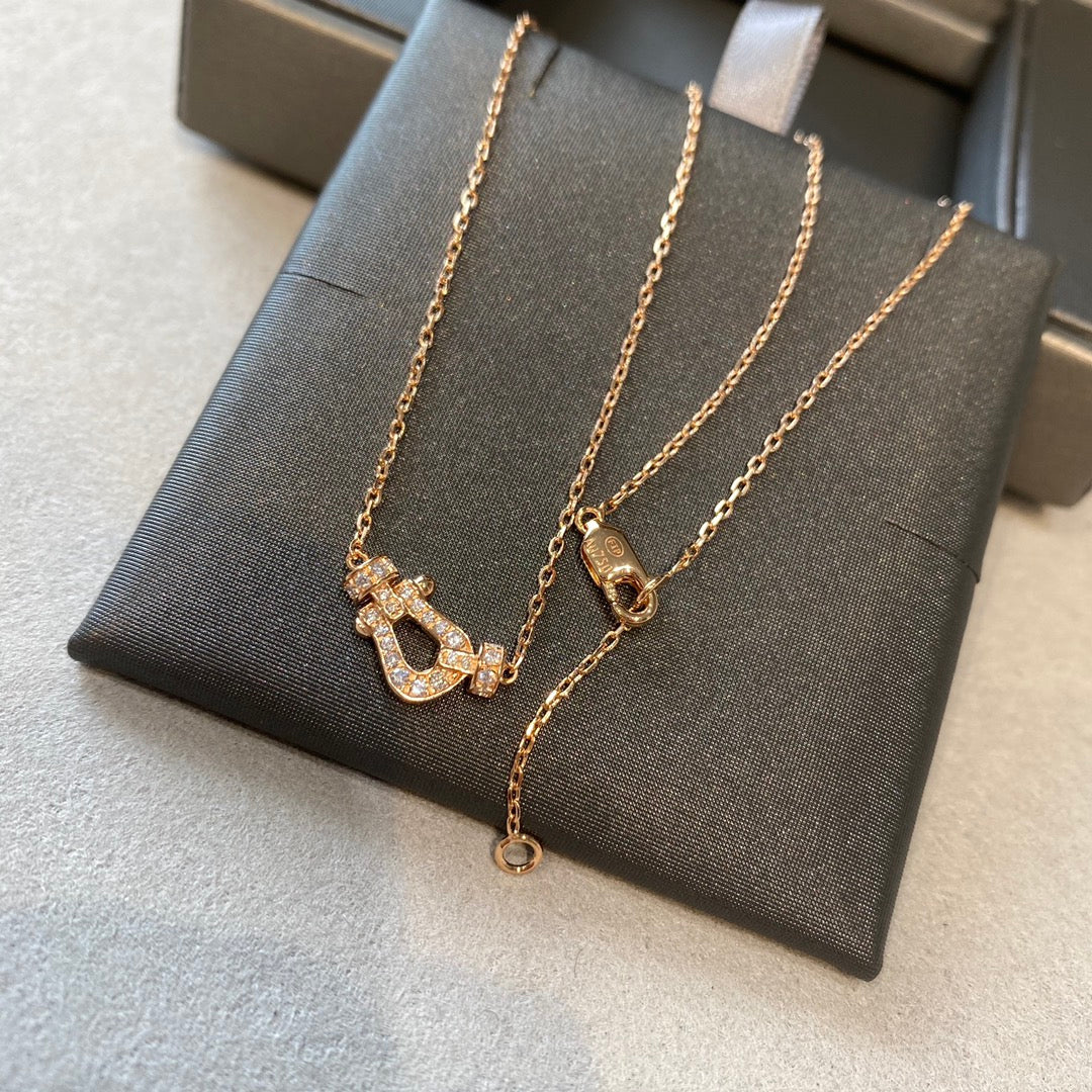 [ECHO ]FORCE 10 DIAMOND PINK GOLD NECKLACE MINI MODEL