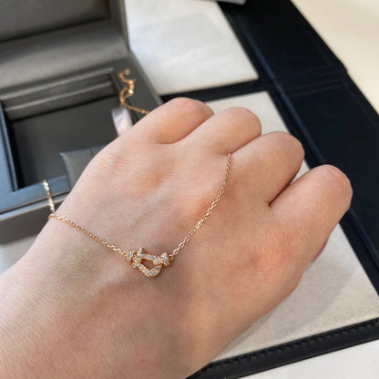 [ECHO ]FORCE 10 DIAMOND PINK GOLD NECKLACE MINI MODEL