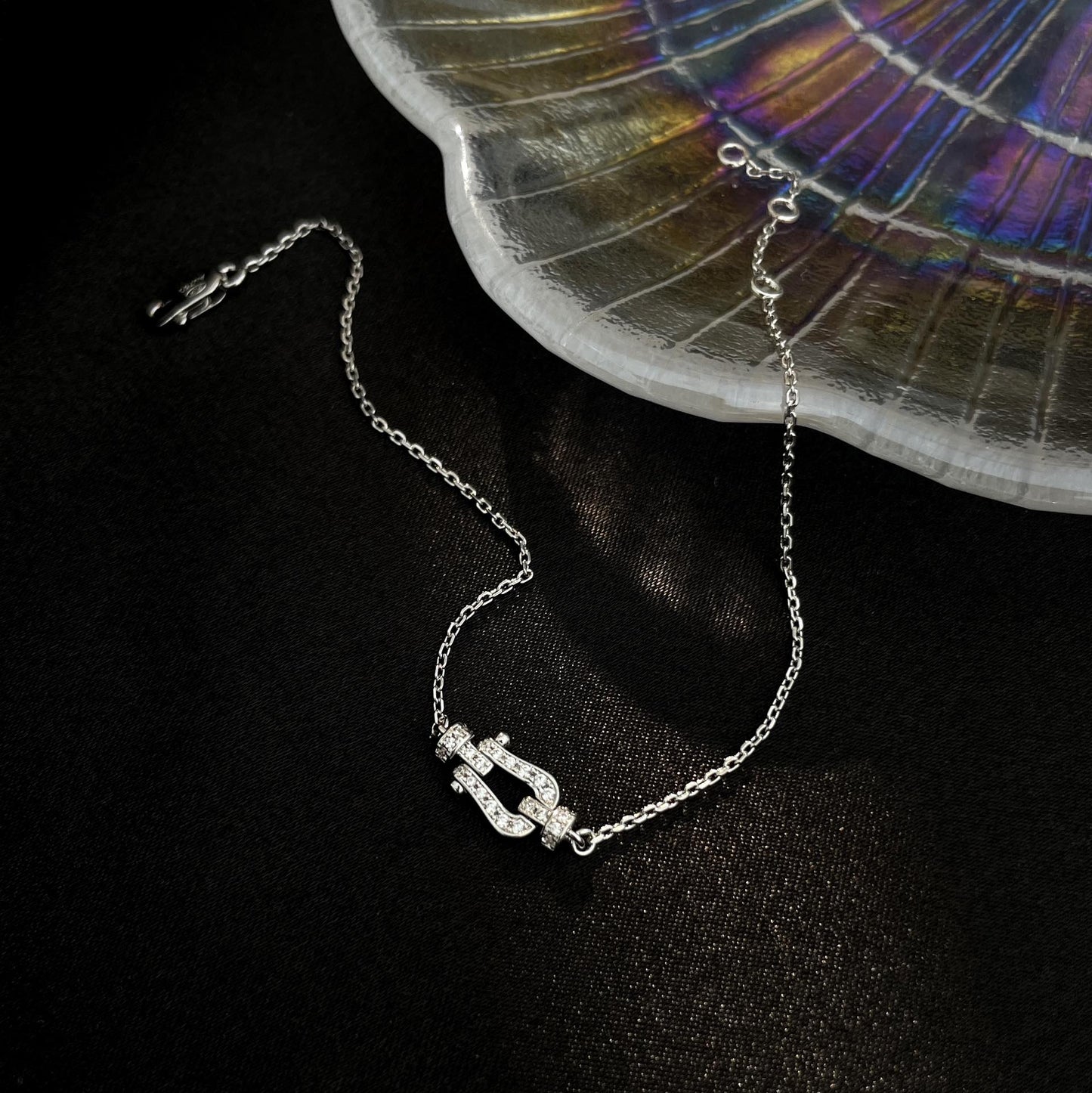 [ECHO ]FORCE 10 FULL DIAMOND BUCKLE CHAIN LINK MINI MODEL