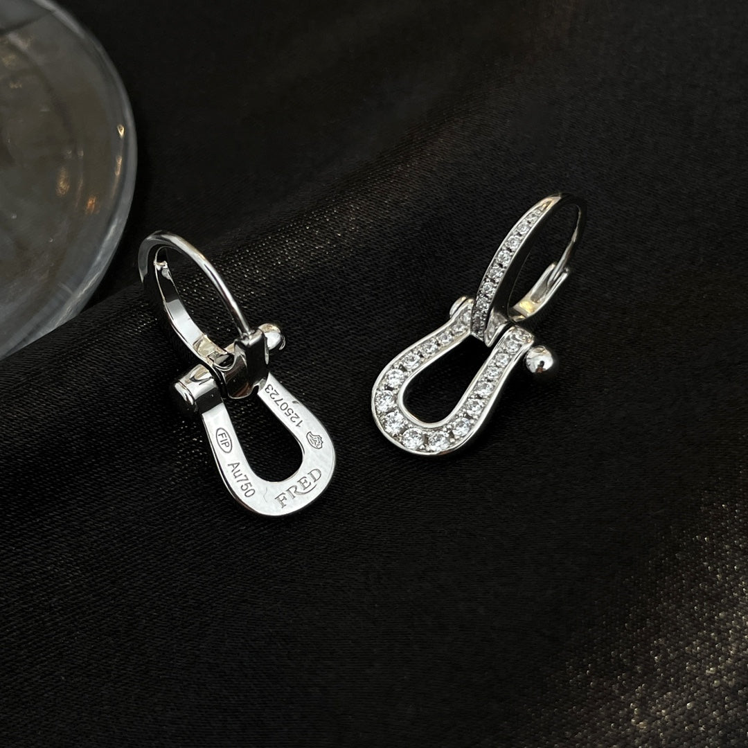 [ECHO ]FORCE 10 FULL DIAMOND DROP EARRINGS MEDIUM MODEL