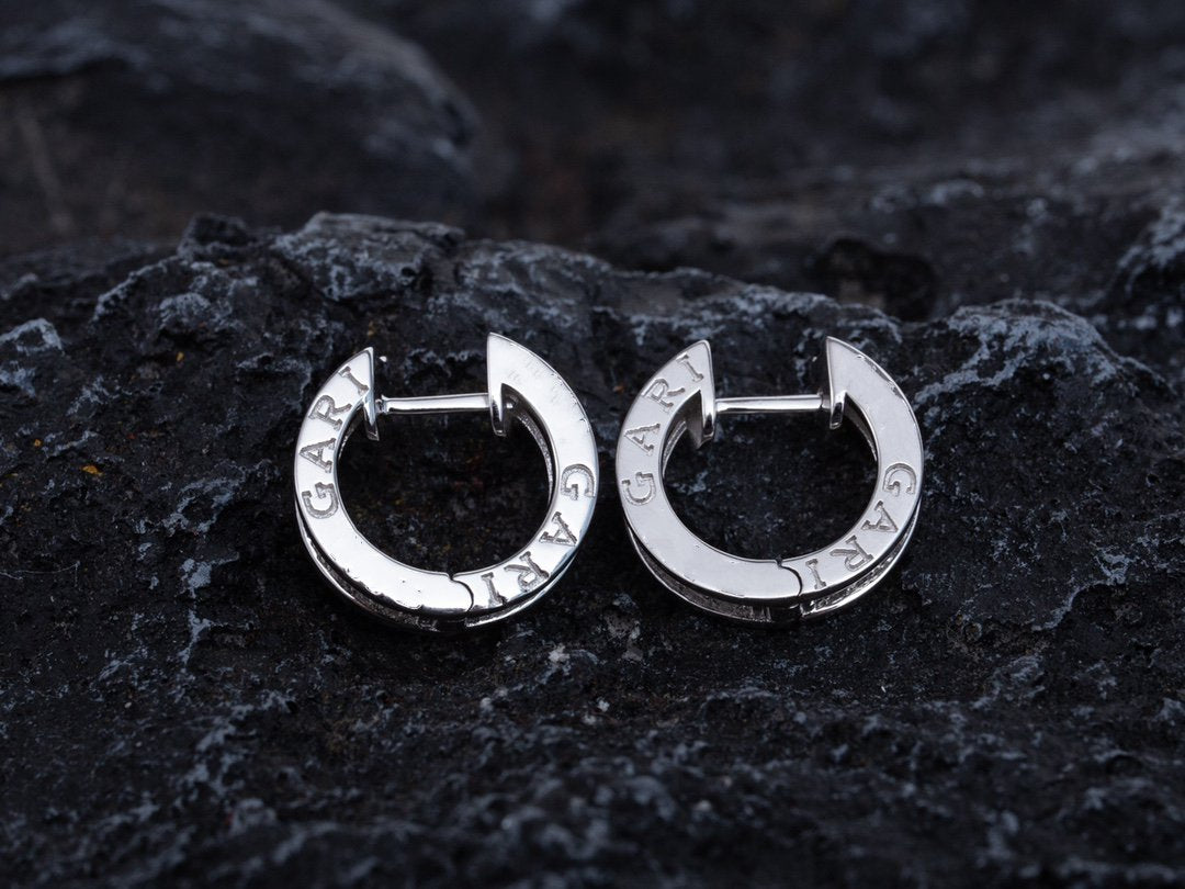 [ECHO ]ZERO 1 MINI SILVER DIAMOND EARRINGS