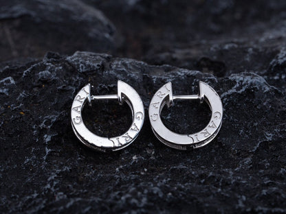 [ECHO ]ZERO 1 MINI SILVER DIAMOND EARRINGS