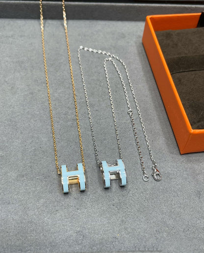 [ECHO ]POP H SKY BLUE NECKLACE