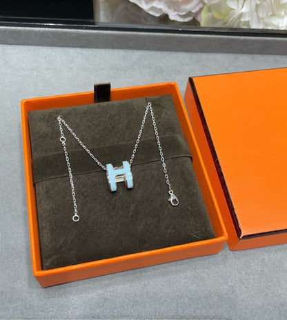 [ECHO ]POP H SKY BLUE NECKLACE