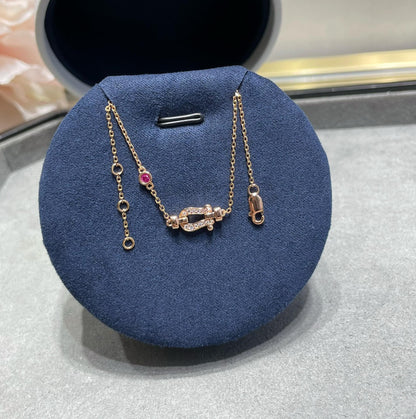 [ECHO ]FORCE 10 DIAMOND CHAIN LINK PINK GOLD BRACELET