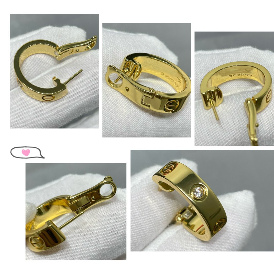 [ECHO ]LOVE 5.5MM 1 DIAMOND EARRINGS