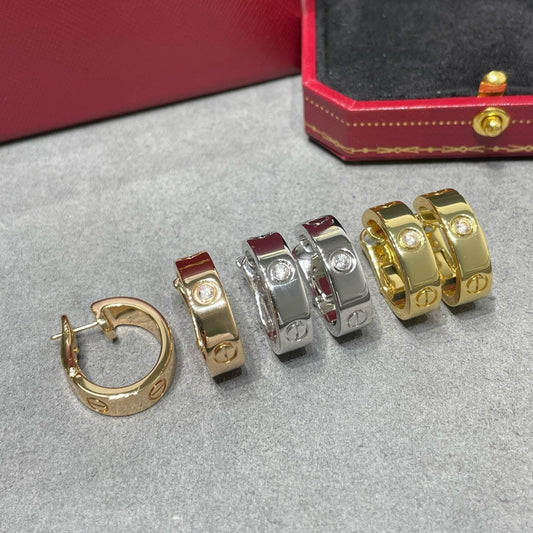 [ECHO ]LOVE 5.5MM 1 DIAMOND EARRINGS