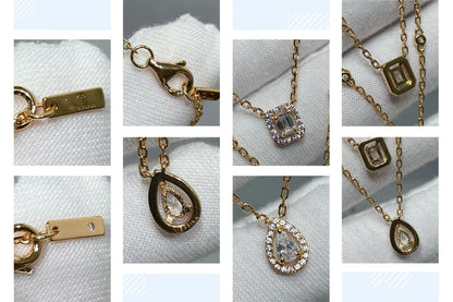 [ECHO]MY TWIN 2 ROW DIAMOND NECKLACE