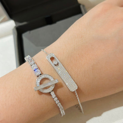 [ECHO]MOVE CLASSIQUE DIAMOND PAVED BRACELET