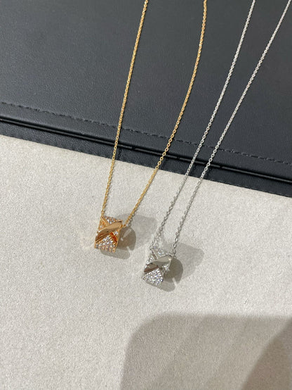 [ECHO ]LIENS EVIDENCE DIAMOND PAVED NECKLACE