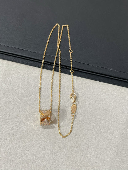 [ECHO ]LIENS EVIDENCE DIAMOND PAVED NECKLACE