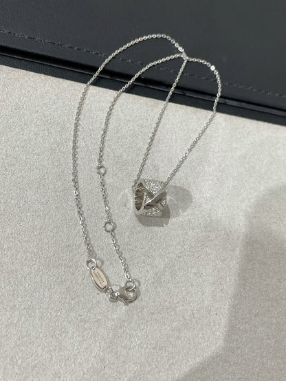 [ECHO ]LIENS EVIDENCE DIAMOND PAVED NECKLACE