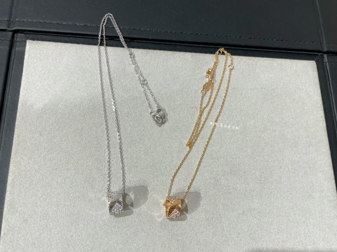 [ECHO ]LIENS EVIDENCE DIAMOND PAVED NECKLACE