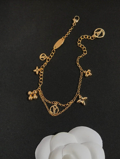 [ECHO ]BLOOMING PINK GOLD MOP BRACELET