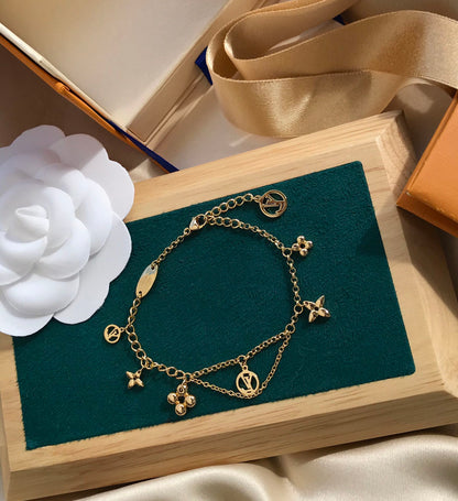 [ECHO ]BLOOMING PINK GOLD MOP BRACELET