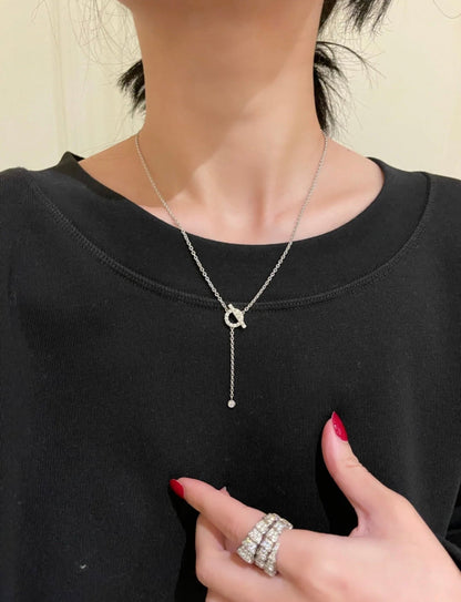 [ECHO ]FINESSE SILVER DIAMOND NECKLACE
