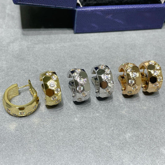 [ECHO ]BEE LOVE DIAMOND HOOP EARRINGS