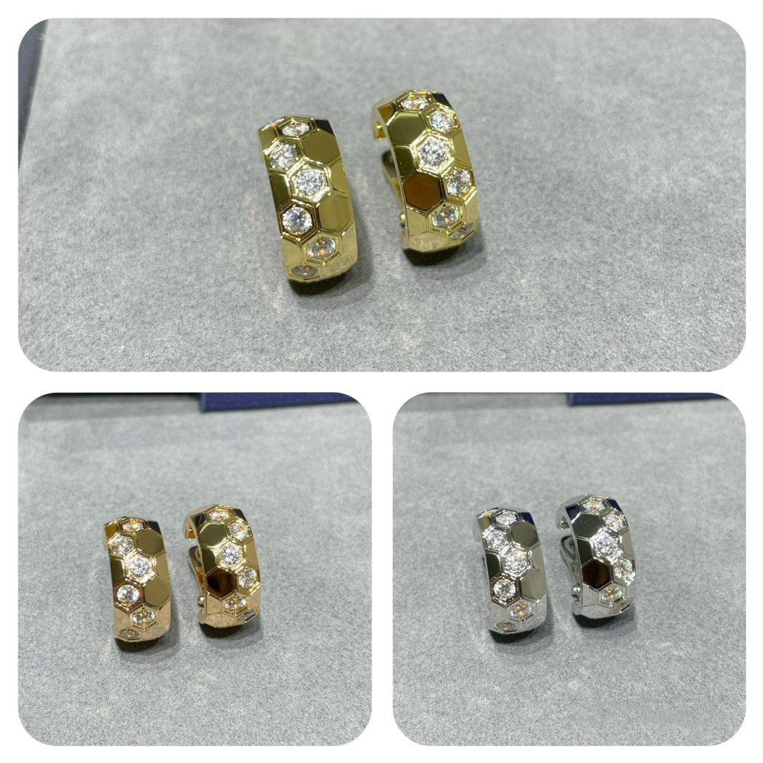 [ECHO ]BEE LOVE DIAMOND HOOP EARRINGS