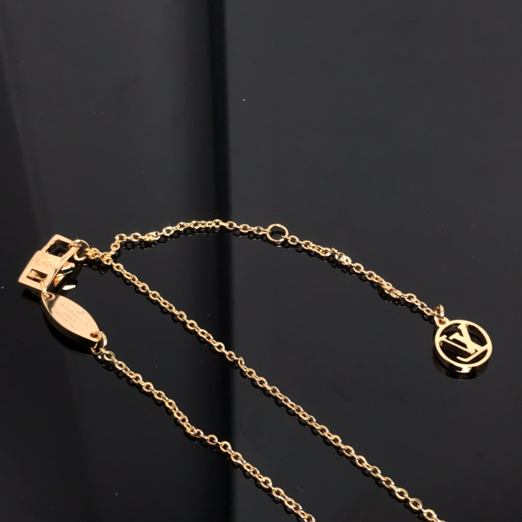 [ECHO ]COLOR BLOSSOM PINK MOP SUN GOLD NECKLACE