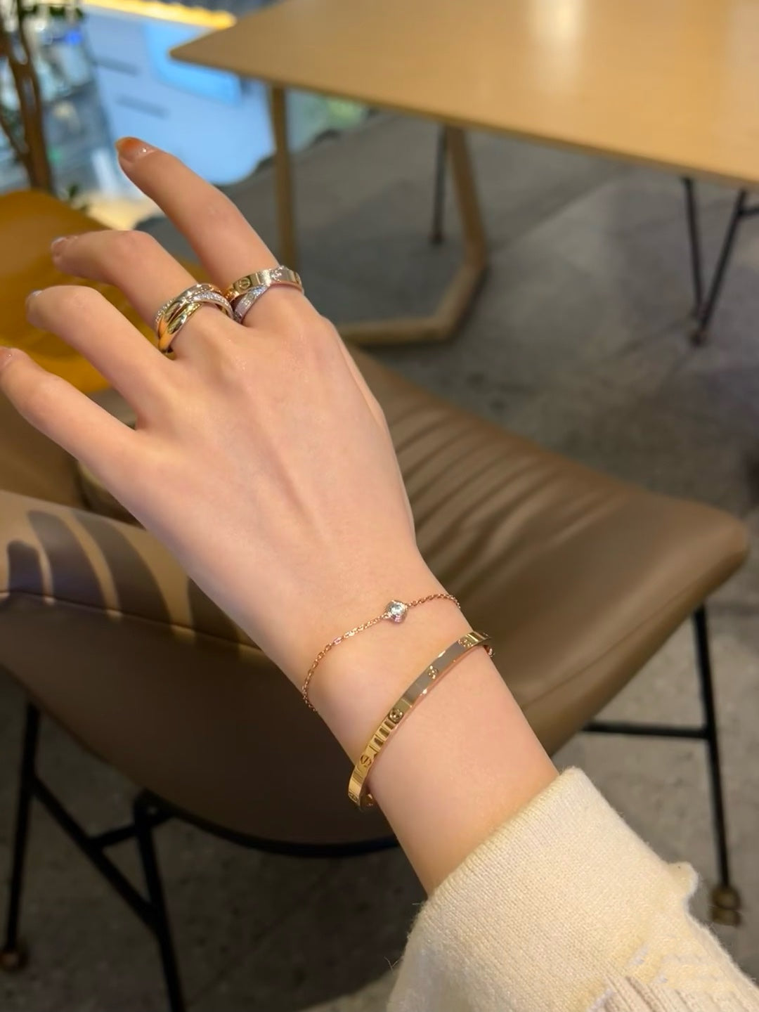 [ECHO ]DAMOUR DIAMOND LINK BRACELET