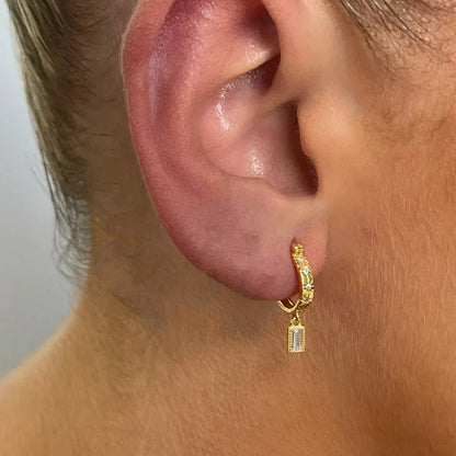 [Echo Fine]Cassidy Diamond Hoops