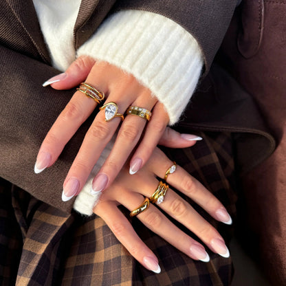 [Echo Fine]Dara Diamond Ring Stack