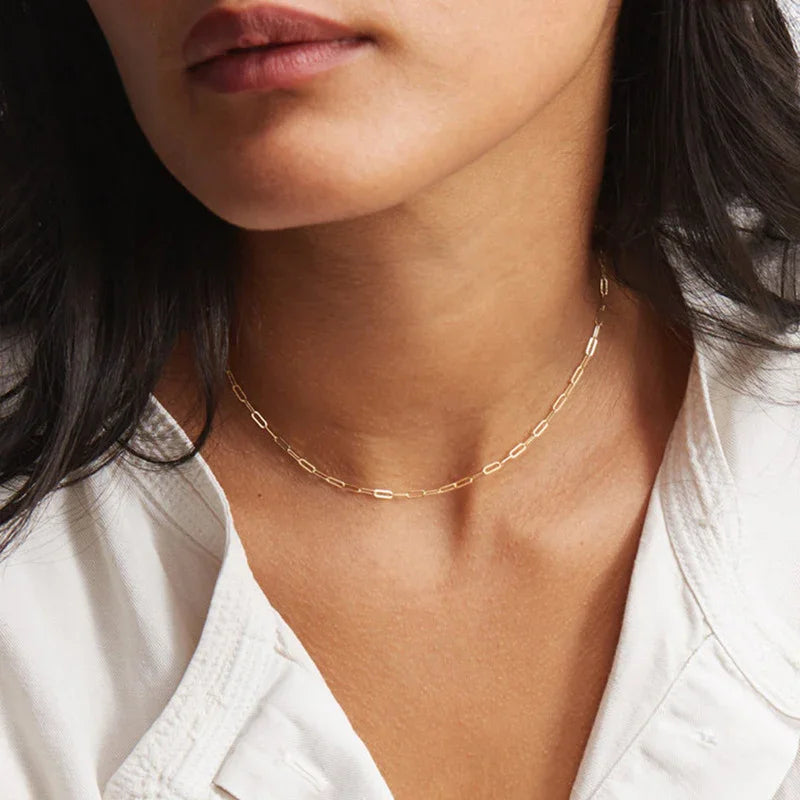 [Echo Fine]Nadia Paperclip Chain Necklace