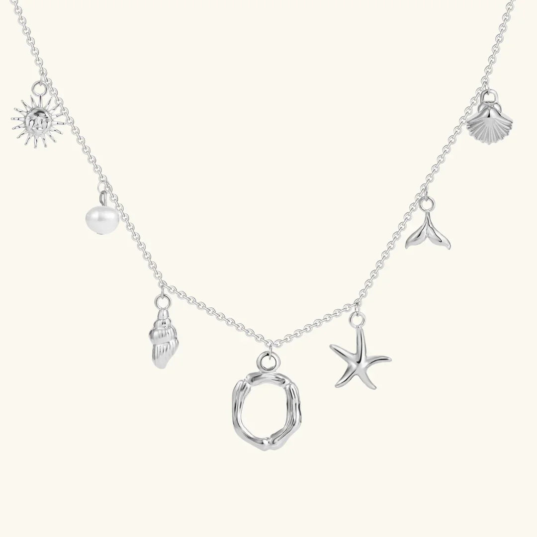 [Echo Fine]Avaria Ocean Initial Necklace