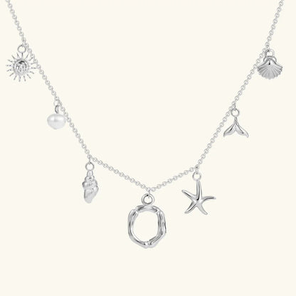 [Echo Fine]Avaria Ocean Initial Necklace