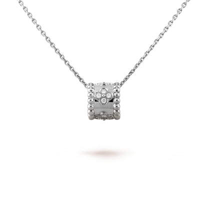 [ECHO ]PERLEE PEDANT SIVLER DIAMOND NECKLACE