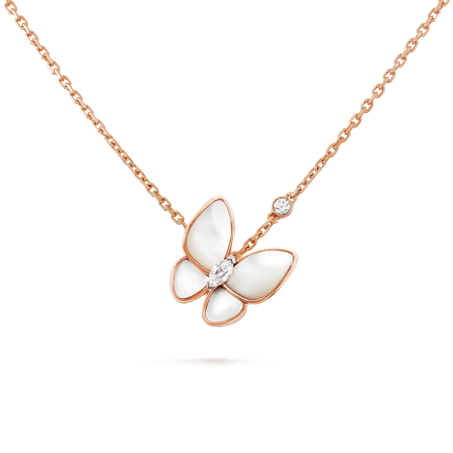 [ECHO ]BUTTERFLY MOP DIAMOND NECKLACE