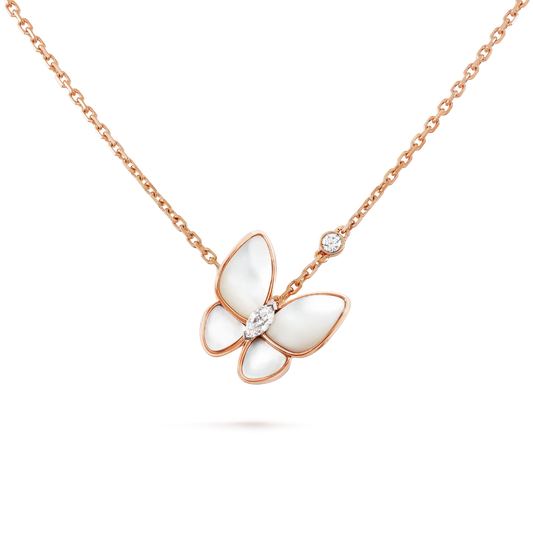 [ECHO ]BUTTERFLY MOP DIAMOND NECKLACE