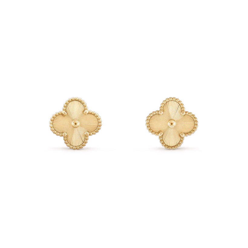 [ECHO ]CLOVER MINI 9.5MM LASER EARRINGS