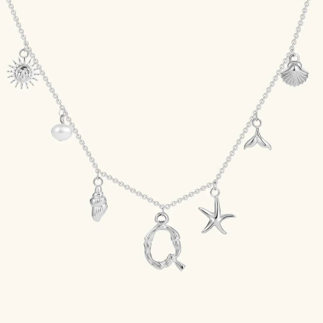[Echo Fine]Avaria Ocean Initial Necklace