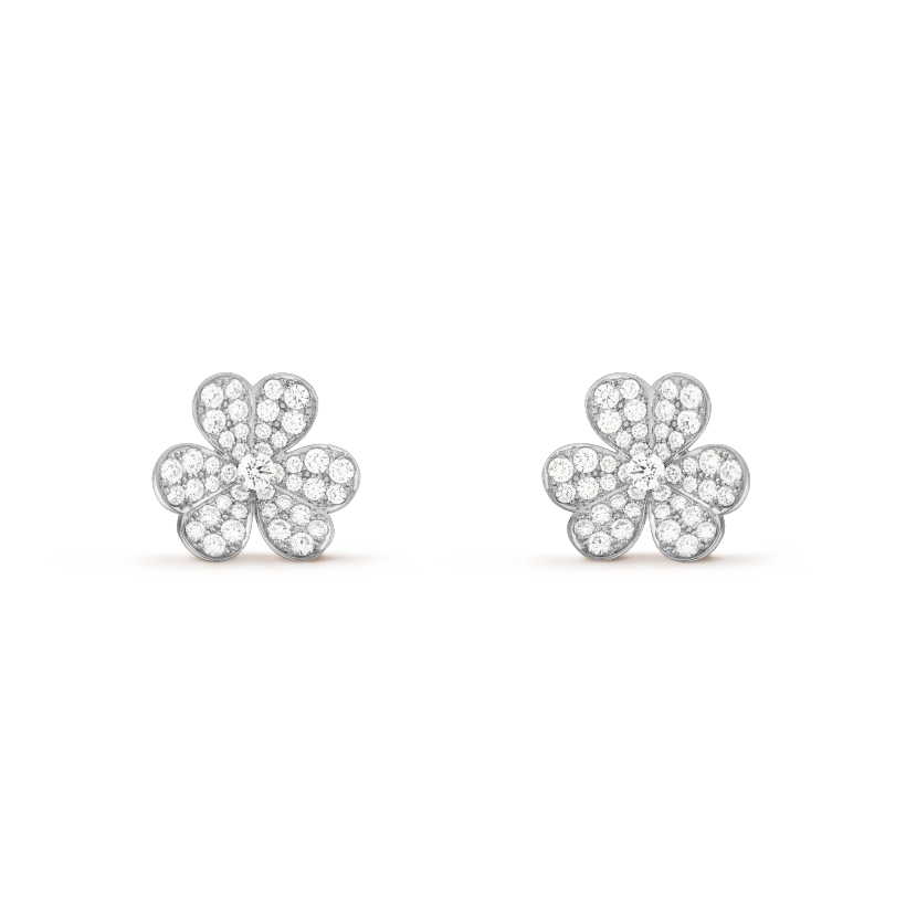 [ECHO ]CLOVER COMOS DIAMOND EARRINGS SILVER