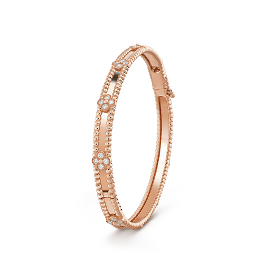 [ECHO ]CLOVER BRACELET 4MM DIAMONDS