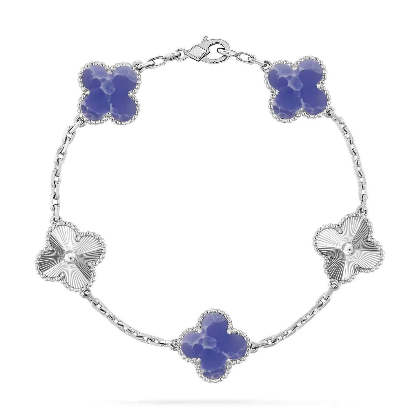 [ECHO ]CLOVER 5 MOTIF BLUE VEINS BRACELET COLLECTION