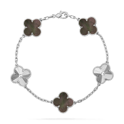 [ECHO ] CLOVER 5 MOTIF GRAY MOP BRACELET COLLECTION