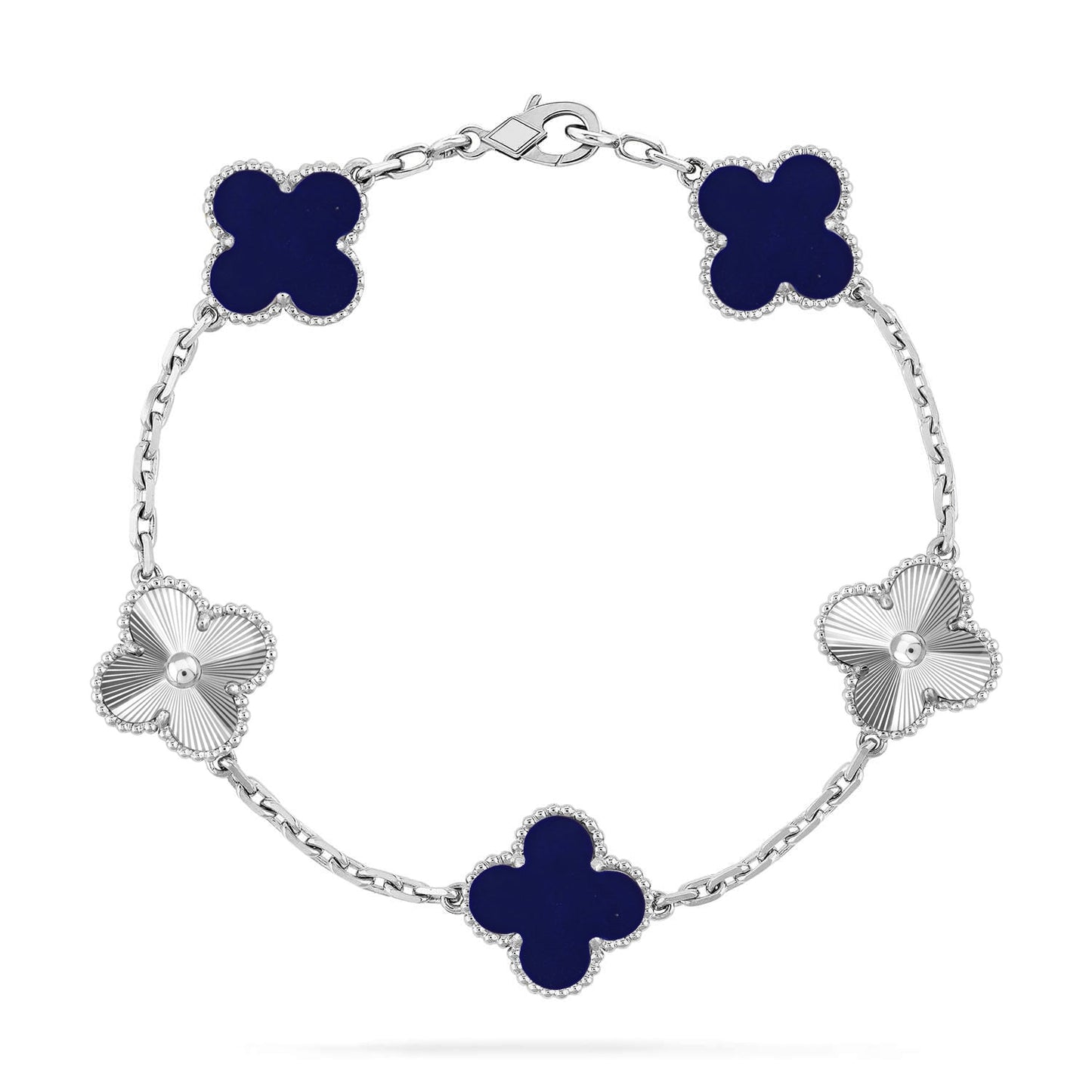 [ECHO ]CLOVER 5 MOTIF LAPIS LAZULI BRACELET COLLECTION