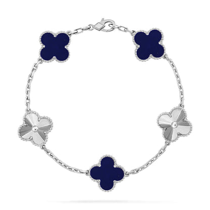[ECHO ]CLOVER 5 MOTIF LAPIS LAZULI BRACELET COLLECTION