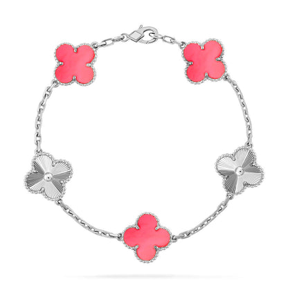 [ECHO ] CLOVER 5 MOTIFS  PINK MOP BRACELET COLLECTION