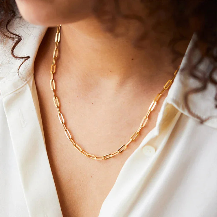 [Echo Fine]Amber Gold Chain Necklace