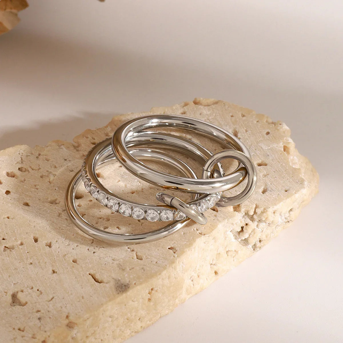 [Echo Fine]Emmanuelle Diamond Ring Stack